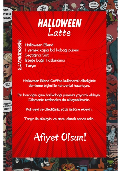 Halloween Blend Coffee - Bal Kabağı Aromalı Filtre Kahve, 200 Gr