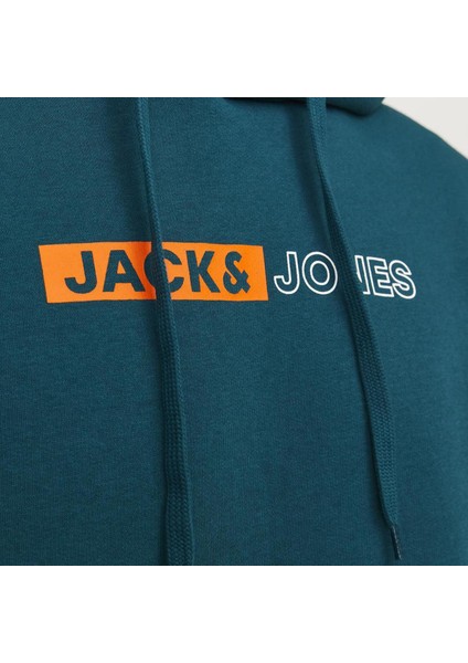 12233599 Jjecorp Logo Sweat Hood Play Noos Petrol indirimleri