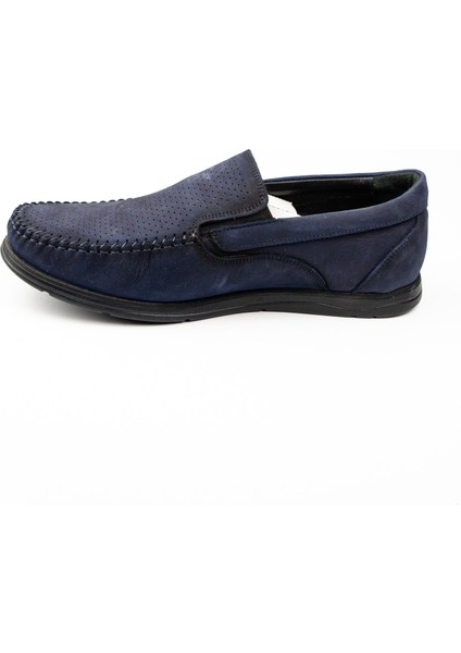 1050 Erkek Mokasen Nubuk Deri Ayakkabı Lacivert modelleri