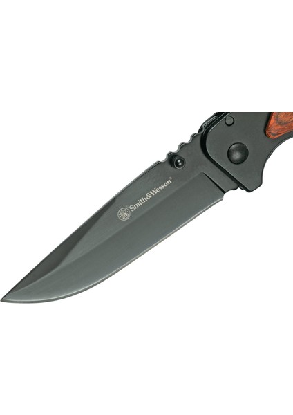 Smith & Wesson® Wood Handle Katlanır Cep Çakısı 1147091