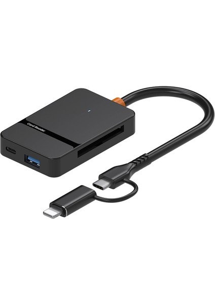 Çoklu 8in1 Sd/tf/cf/ms/m2/micro Hafıza Kart Okuyucu Adaptörü Iphone/ipad Type-C/usb Cihazları