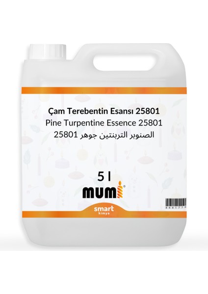 Çam Terebentin Mum Esansı 25801 5 Litre