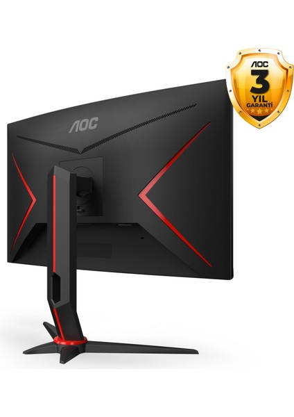 Aoc CQ27G2SE/BK 27" 1 Ms 165Hz Qhd Va Curved Gaming (Oyuncu) Monitörü