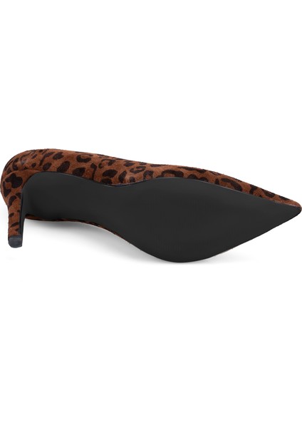 Yozef Leopar Kadın Deri Stiletto