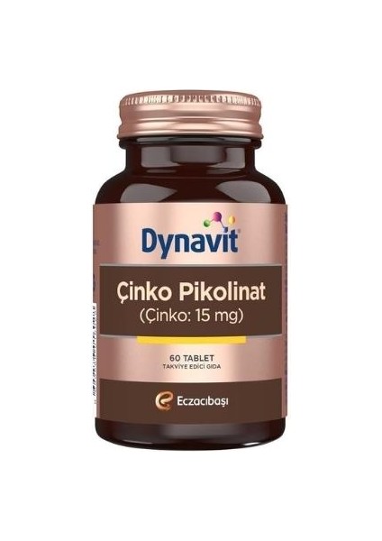 Çinko Pikolinat 15 Mg 60 Tablet