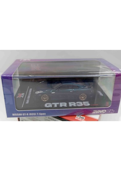 Dianomi Inno 64 Nissan Gt-R R35 T-Spec / 8 cm Uzunluğunda Metal Araba Case Kutulu