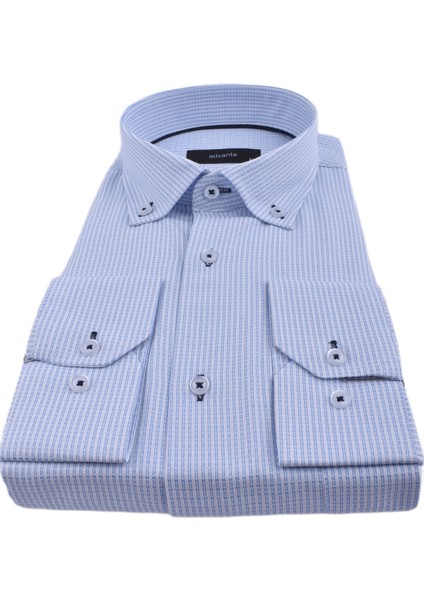 ADV-2009 Klasik Uzun Kol Gömlek /mavi/l