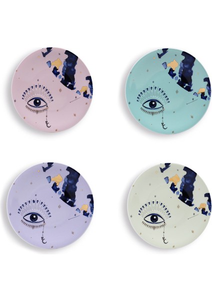 Spirit Eye Collection Colorblock 4’lü Trinket Dish