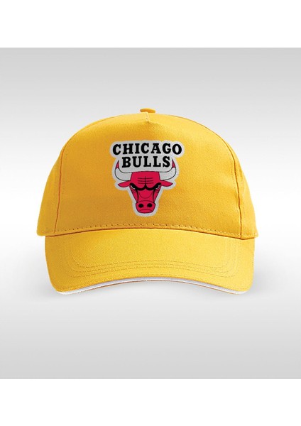 Chicago Bulls Cotton Sarı Şapka