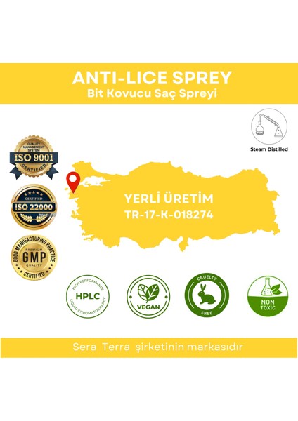 Anti-Lice Bit Koruyucu Sprey - Papatya indirimleri