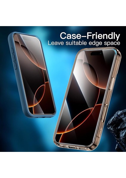 iPhone 16 Pro Max Ekran Koruyucu Yüksek Kalite Tam Kaplayan Cam Otomatik Hizalama Toz Önleyici indirimleri