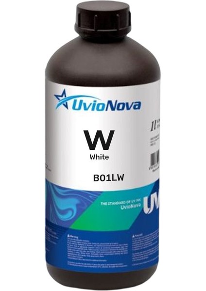 Uvionova Dx4,dx5, DX7,I3200,XP600 Kafalar Için Uv Beyaz 1 Litre Mürekkep