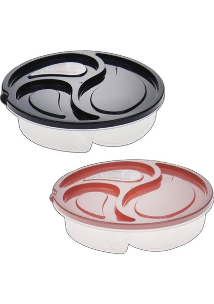 Üç Bölmeli Büyük Saklama Kabı -MP-7050