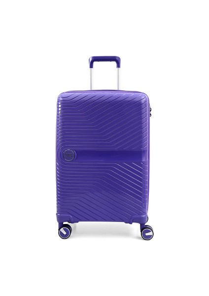 Orta Boy Polipropilen Valiz 5239-M Mor