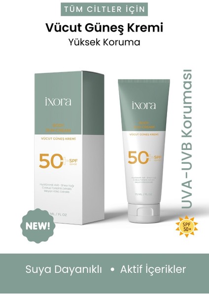 Vücut Güneş Kremi Yüksek Koruma 50+ Spf Leke Karşıtı