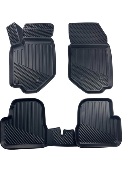 Renault Megane 2 Sedan 2002-2009 Kauçuk Havuzlu 3D Oto Paspas Hera