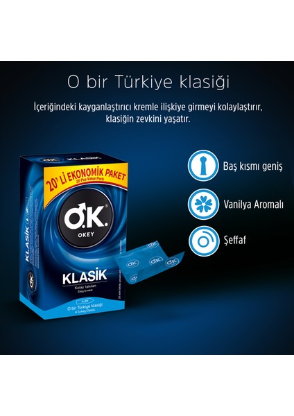 Nirvana 20LI + Klasik 20LI Prezervatif