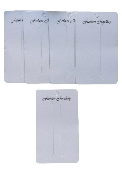 25 Adet Takı Toka Kartı (11.5x7Cm)