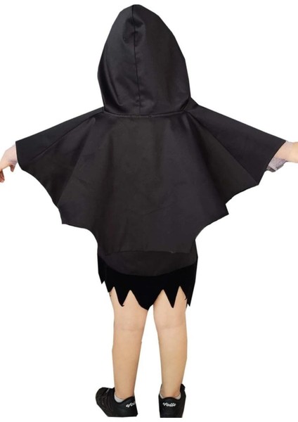 Cadılar Bayramı Kız Çocuk Yarasa Pelerin ve Yarasa Maske, Kız Çocuk Halloween Kostümleri modelleri