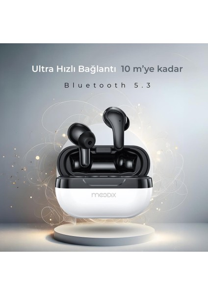 KI23K50 Bluetooth Kulakiçi Kulaklık Beyaz-Siyah