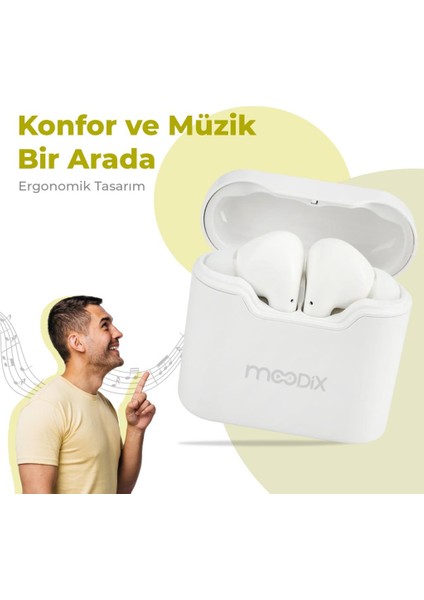 KI23KT03 Bluetooth Kulakiçi Kulaklık Beyaz