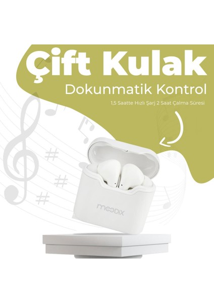 KI23KT03 Bluetooth Kulakiçi Kulaklık Beyaz