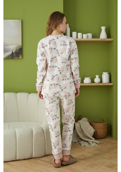 6037 Pembe Kadın Pijama Takımı modelleri