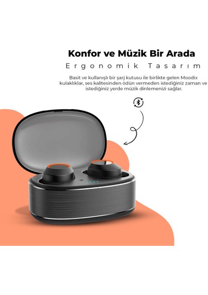 KI23K020 Bluetooth Kulakiçi Kulaklık Siyah