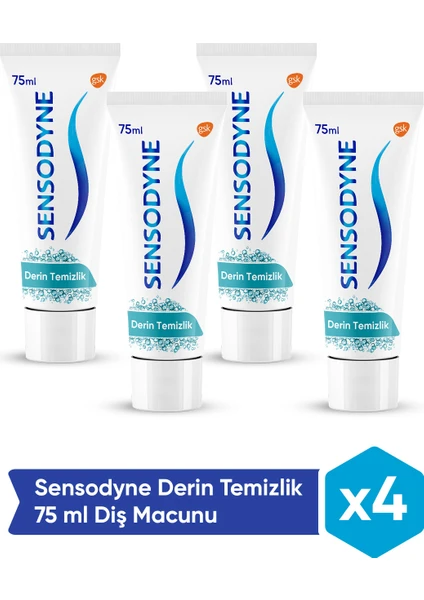 Derin Temizlik Diş Macunu 75ml X 4 Adet