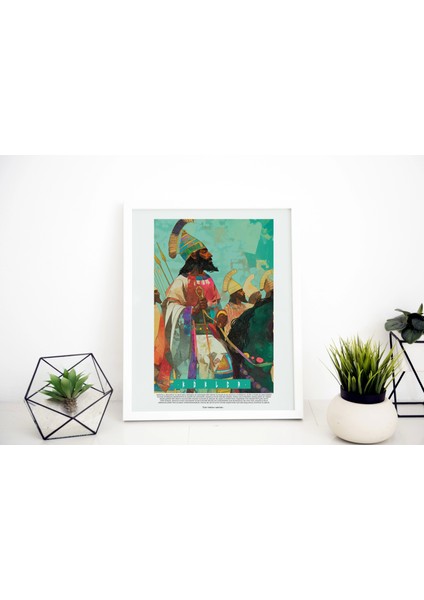 Osmanlı Atlı Sanatsal Tablo, Ofis Duvar Dekor Poster