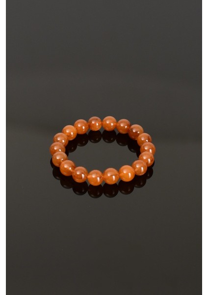 Hematoid Rutilli Kuvars Doğal Taş Bileklik 10 mm fırsatları