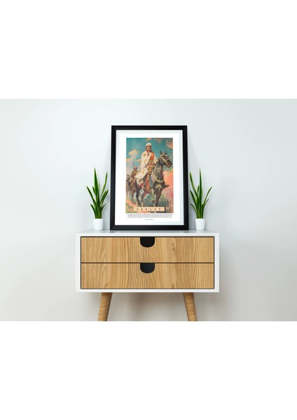 Süvari Sanatsal Tablo, Ofis Duvar Dekor Poster