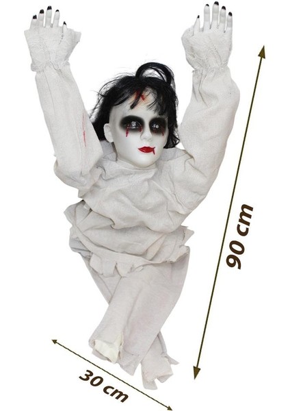 Cadılar Bayramı Sürünen Ölü Gelin Hareketli Halloween Parti Dekoru modelleri