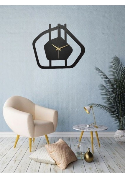 Lima Metal Duvar Saati 1,5 mm Kalınlık 70 x 59 cm Siyah modelleri