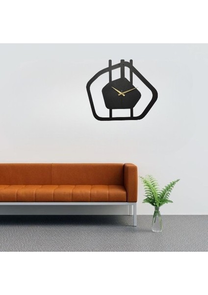Lima Metal Duvar Saati 1,5 mm Kalınlık 70 x 59 cm Siyah indirimleri