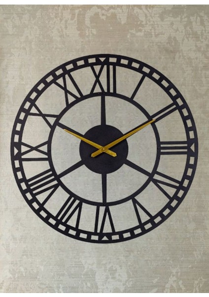 Romano Roma Rakamlı Metal Duvar Saati 1,5 mm Kalınlık 50 x 50 cm