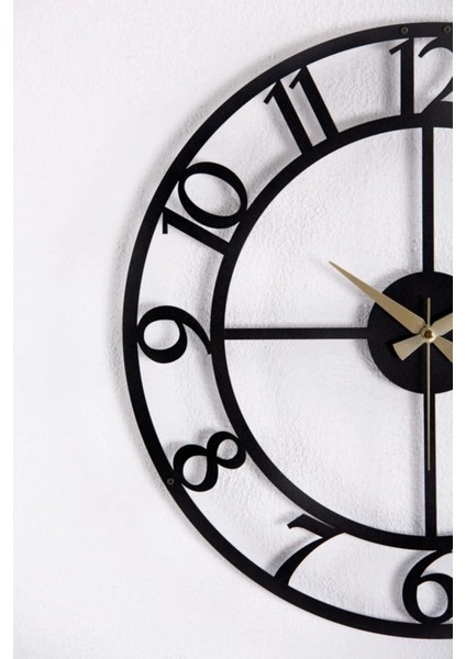 Modern Tasarım Rakamlı Metal Duvar Saati 1,5 mm Kalınlık 41 x 41 cm fiyatları