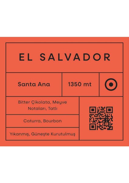 El Salvador Espresso Kahve 250 gr