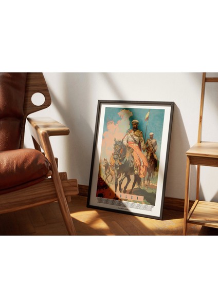Süvari Sanatsal Tablo, Yatak Odası Duvar Dekor Poster