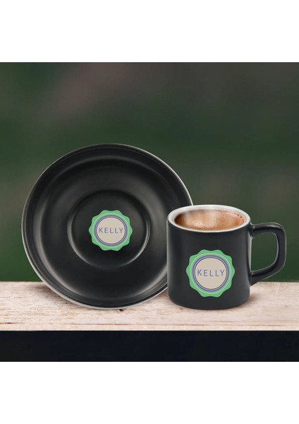 Kişiye Özel Coffe Tasarımlı Siyah Renk Türk Kahvesi Fincanı-7, Arkadaşa Hediye, Sevgiliye Hediye, Yıl Dönümü Hediyesi fiyatları
