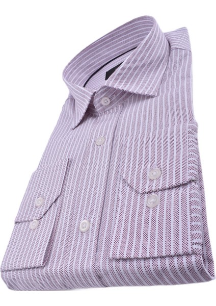 ADV-2011 Klasik Uzun Kol Gömlek/açık Bordo/2xl fiyatları