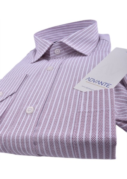 ADV-2011 Klasik Uzun Kol Gömlek/açık Bordo/2xl fırsatları