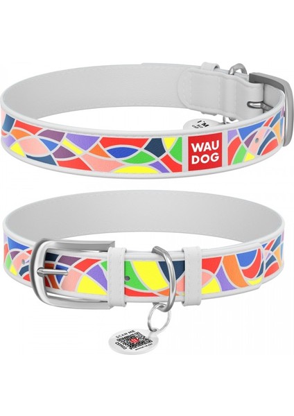 Wau Dog Desıgn Collar Vitrage Beyaz Boyun Tasma S 20 mm 30-39 cm