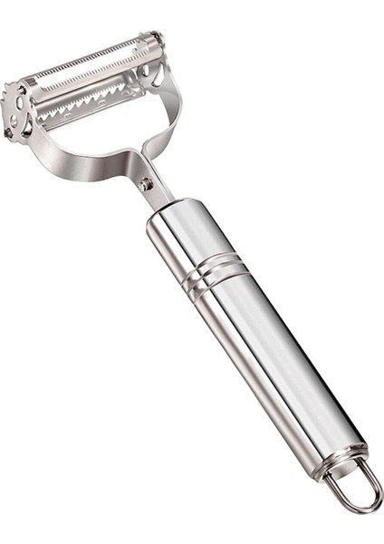 Profesyonel Çelik Çift Taraflı Jülyen Meyve Sebze Soyucu Doğrayıcı Patates Elma Meyva Soyma fiyatları