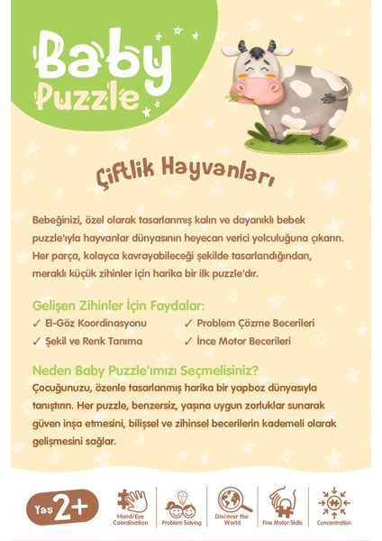 Baby Puzzle - Farm Anımals (Çiftlik Hayvanları)