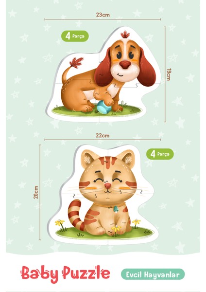 Baby Puzzle - Pet Anımals (Evcil Hayvanlar) modelleri