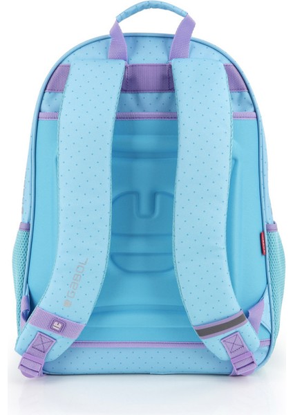 Okul Sırt Çantası Fantasy Orijinal 2 Bölmeli Kız Çocuk İlkokul ve Ortaokul Çantası Dayanıklı 23L Mavi Pullu modelleri