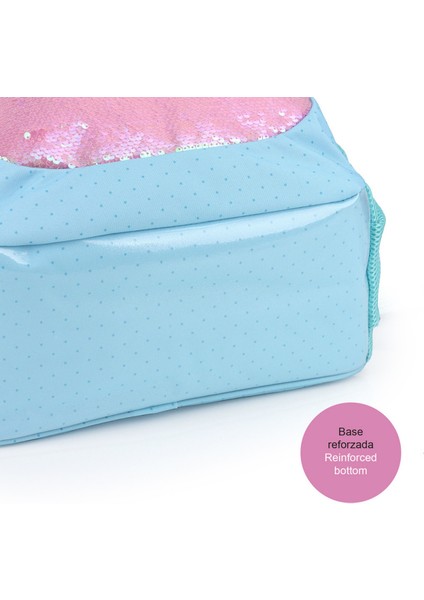 Okul Sırt Çantası Fantasy Orijinal 2 Bölmeli Kız Çocuk İlkokul ve Ortaokul Çantası Dayanıklı 23L Mavi Pullu indirimleri