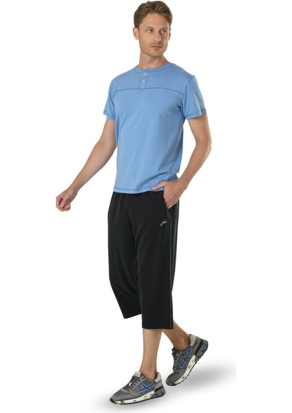 Kısa Kol Erkek Kapri Pijama Takım 15127