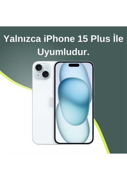 iPhone 15 Plus Uyumlu Renkli Kristal Taşlı Yıldızlı Şeffaf Kılıf